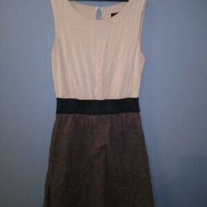 Mossimo Size XS Linen A-line Dress Brown color Sleeveless Scoop Neck